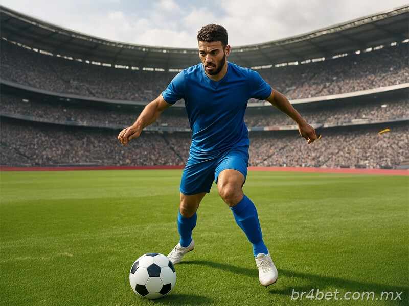 homem jogando futebol