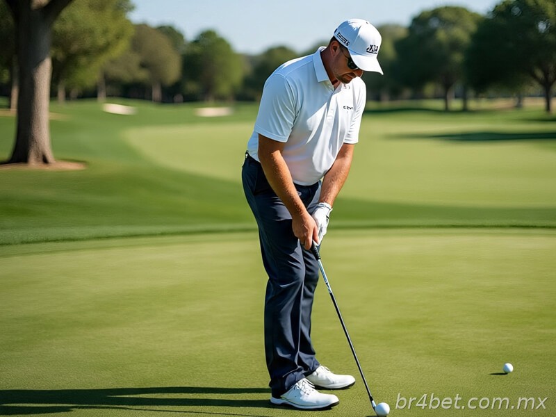 jogando golfe
