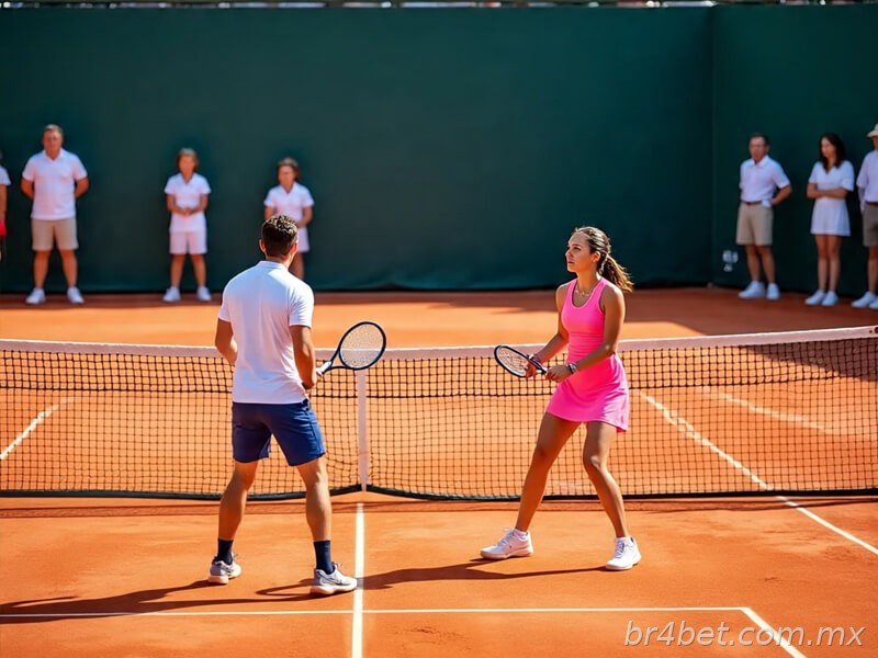 jogando tenis